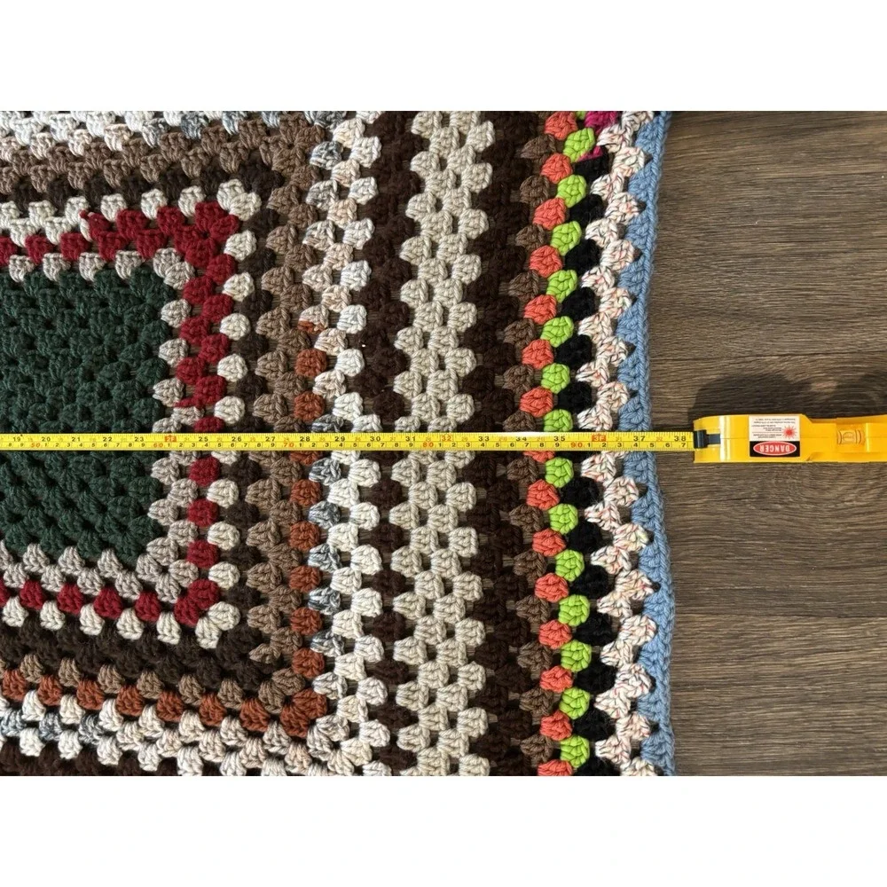 Binky Patrol comforting Crocheted Throw Multicolor cozy kidcore grannycore
